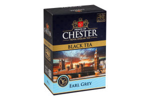 Чай чорний цейлонський листовий з ароматом бергамоту Earl Grey Prince of Chester к/у 80г