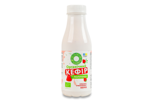 Кефір 2.5% органічний з наповнювачем Полуниця Organic Milk п/пл 280г