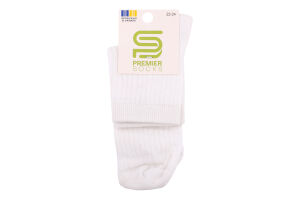 Шкарпетки підл Premier socks Економ руб біл р22-24