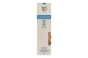 Носки женские Conte elegant Tension 20den 23-25 natural 2пары