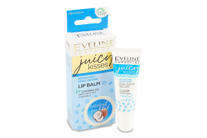 Бальзам для губ интенсивно увлажняющий Coconut Cocktail Juicy Kisses Eveline 12мл
