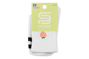 Шкарпетки дитячі з вишивкою висока резинка класичні р.12-20 Premier Socks