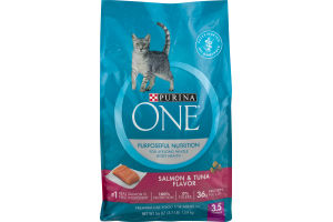 Purina One Purposeful Nutrition Adult Premium Cat Food Salmon & Tuna Flavor