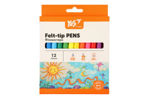 Фломастери O'range Line 12кольорів Yes