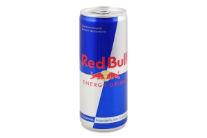 Напиток энергетический безалкогольный сильногазированный с таурином Energy drink Red Bull ж/б 250мл