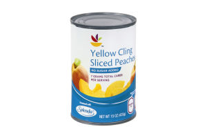 Ahold No Sugar Added Yellow Cling Sliced Peaches