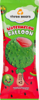 Морозиво зі смаком кавуна в кондитерській глазурі з вибуховою карамеллю Watermelon balloon Three bears м/у 55г