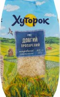 Рис длинный шлифованный пропаренный Хуторок 1с м/у 800г