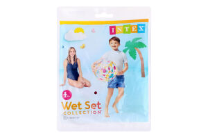 Мяч для детей от 3лет надувной №59040 d51см Wet set collection Intex 1шт