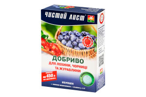 Добриво кристалічне Чистий лист д/Лохини, Чорниці