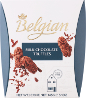 Конфеты трюфельные из молочного шоколада The Belgian к/у 145г