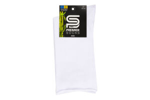 Носки мужские бамбуковая пряжа без резинки классические Premier socks 27 белый
