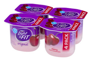 Dannon Light & Fit Nonfat Yogurt Cherry - 4 CT