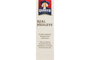 Quaker Real Medleys Cherry Pistachio Multigrain Fruit & Nut Bar - 5 CT