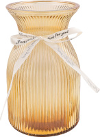 Ваза коричневе скло 20*11см