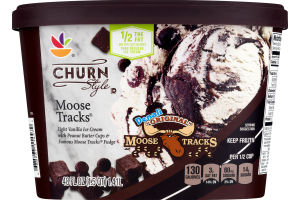 Ahold Churn Style Ice Cream Moose Tracks