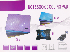 Підставка д/ноутбука охолоджувальна чорна 35*25см Хоко.