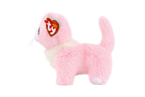 Игрушка мягкая для детей от 3лет 15см №37409 Розовая кошка Леди Beanie babies TY 1шт