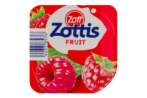 Йогурт 0.1% со вкусом клубники, персика, малины, ананаса Fruit Zottis Zott ст 115г в ассорт