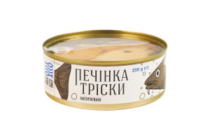 Печень трески натуральная стерилизованная TaFish ж/б 230г