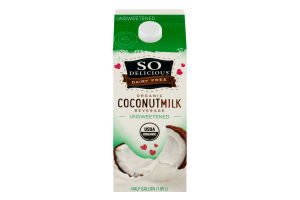 So Delicious Dairy Free Organic Coconut Milk Beverage Unsweetened