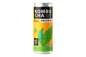 Напій бродіння фільтрований непастеризований з цукром Original Kombucha Vit-Fit з/б 0.33л