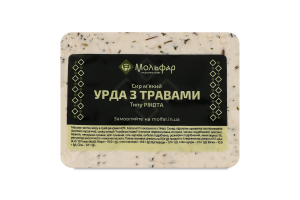 Сир 40% м'який типу Рікота Урда з травами Мольфар в/у 300г