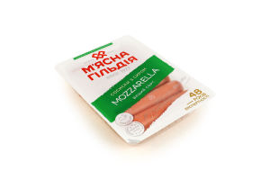 Сосиски С сыром Mozzarella М’ясна Гільдія в/с лоток 0.285кг