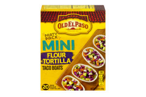 Old El Paso Mini Flour Tortilla Taco Boats - 20 CT
