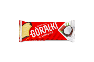 Вафли хрустящие в какао-покрытии с кокосово-кремовой начинкой Goralki м/у 45г