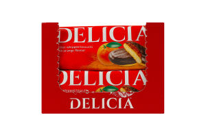 Печенье сдобное сбивное со вкусом апельсина Delicia м/у 135г