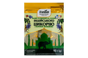 Напій розчинний на основі індійського цикорію з додаванням ячменю та кореню женьшеню Tonus д/п 90г