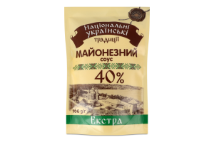 Соус майонезный 40% Экстра Національні українські традиції д/п 160г