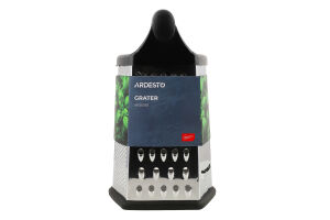 Терка Джеміні чорна нержавіюча сталь/пластик шестистороння AR2131SSАрдесто