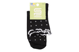 Шкарпетки Premier socks вис рюш білий горох р20-22