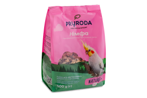 Корм полнорационный для средних попугаев Нимфа Nature+ feed Pryroda м/у 500г