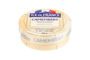 Сир 21% мʼякий Камамбер Ile De France д/у 250г