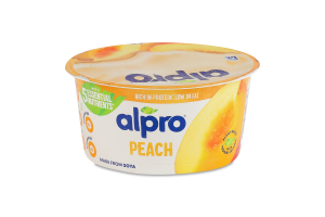 Продукт соєвий ферментований з персиком Alpro ст 150г