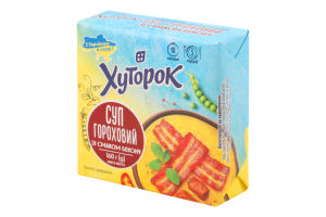 Суп гороховий зі смаком бекону Хуторок м/у 160г