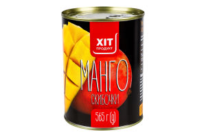 Манго ломтики в легком сиропе пастеризованные Хіт продукт ж/б 565г