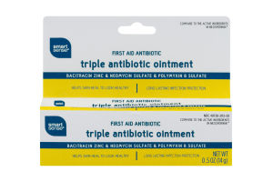 Smart Sense First Aid Antibiotic Triple Antibiotic Ointment