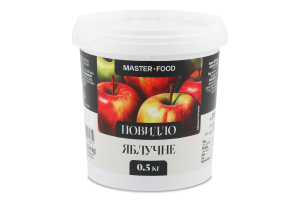 Повидло яблучне пастеризоване 500г відро Master-Food