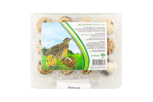 Яйця перепелині 12шт блістер Продовольчий Альянс