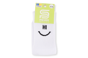 Шкарпетки підліт Premier socks Hi-Bye білий р22-24