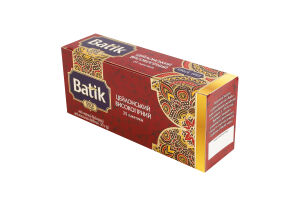 Чай чорний байховий цейлонський дрібний Цейлонський високогірний Gold Batik в/ґ к/у 25х2г