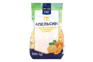 Апельсин кандирований сушений подрібнений у глюкозі METRO Chef м/у 500г