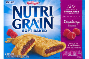 Kellogg's Nutri Grain Soft Baked Bars Raspberry - 8 CT