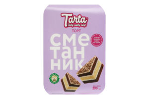 Торт бісквітний Сметанник Tarta к/у 290г