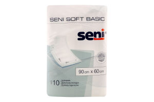 Набір пелюшок гігієнічних 90x60см Basic Soft Seni 1шт