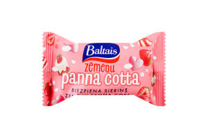 Сырок глазированный с клубникой и вкусом панакоты Baltais м/у 38г